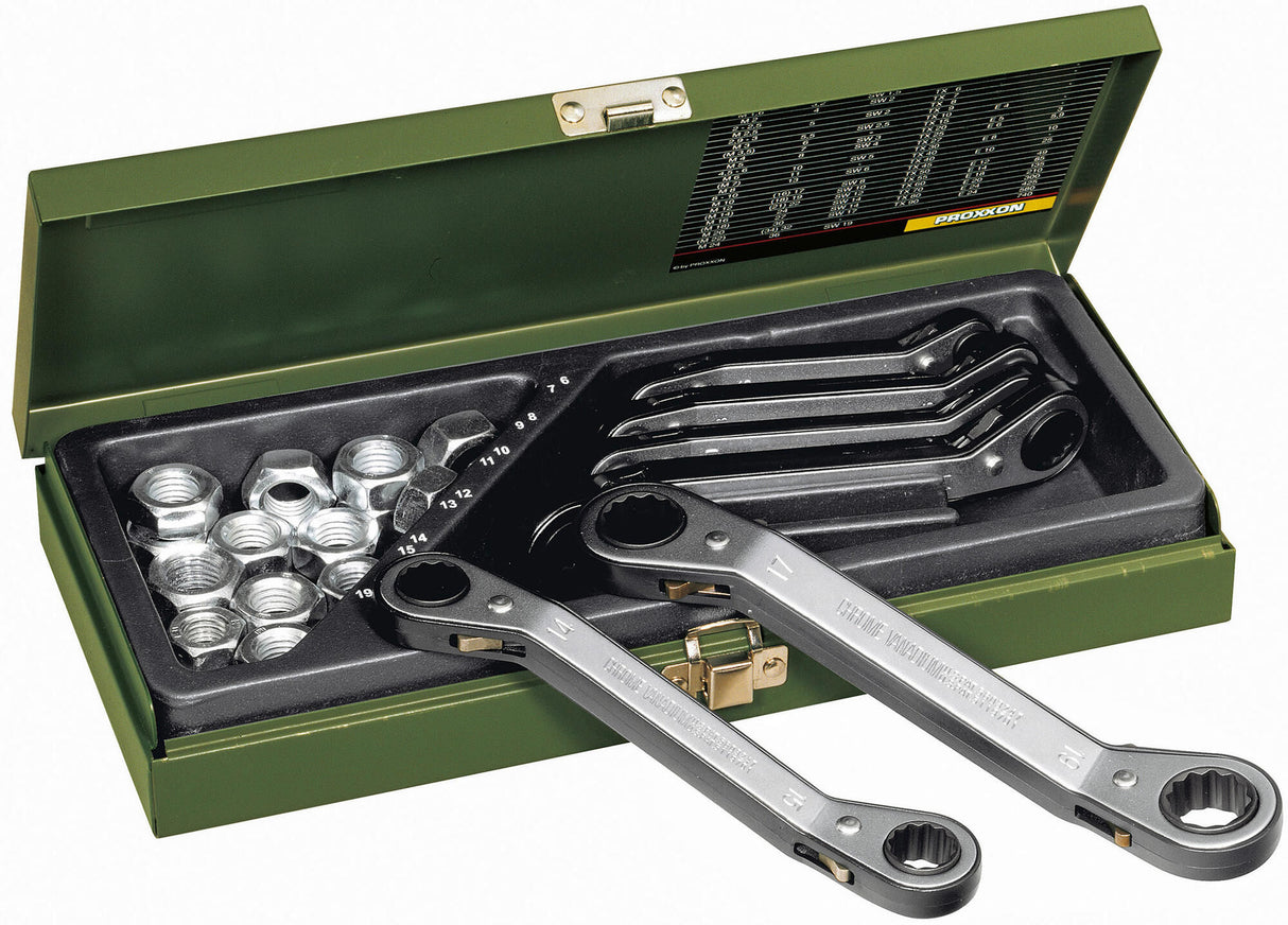 Proxxon ratchet wrench set speeder do-ring ratchet set, reversible, 6-piece