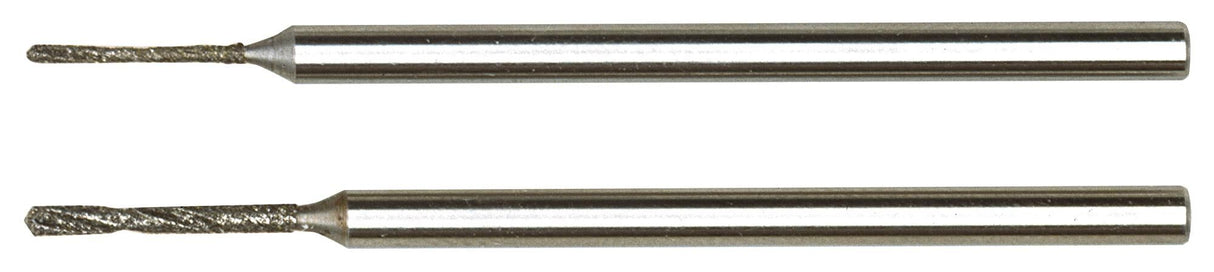 Proxxon twist drill set diamond spiral drill 1x 0.8mm and 1x 1.2mm