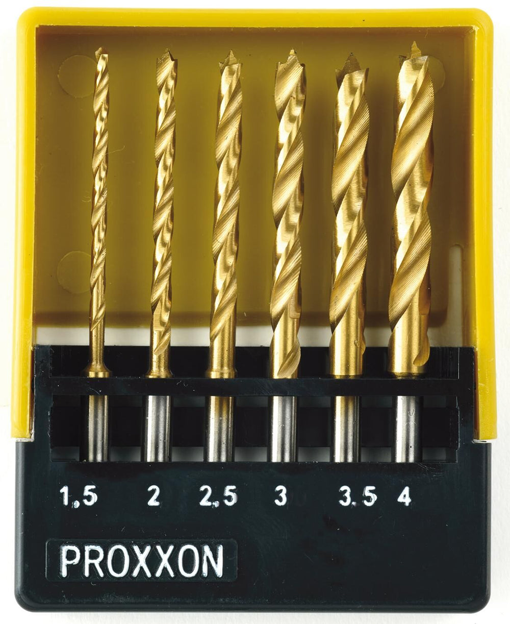 Proxxon twist drill set hss twist drill set 6pcs
