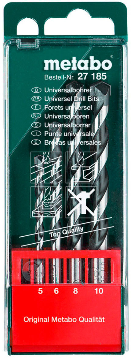 Metabo boren asssortiment universal drill bit casse 4-part