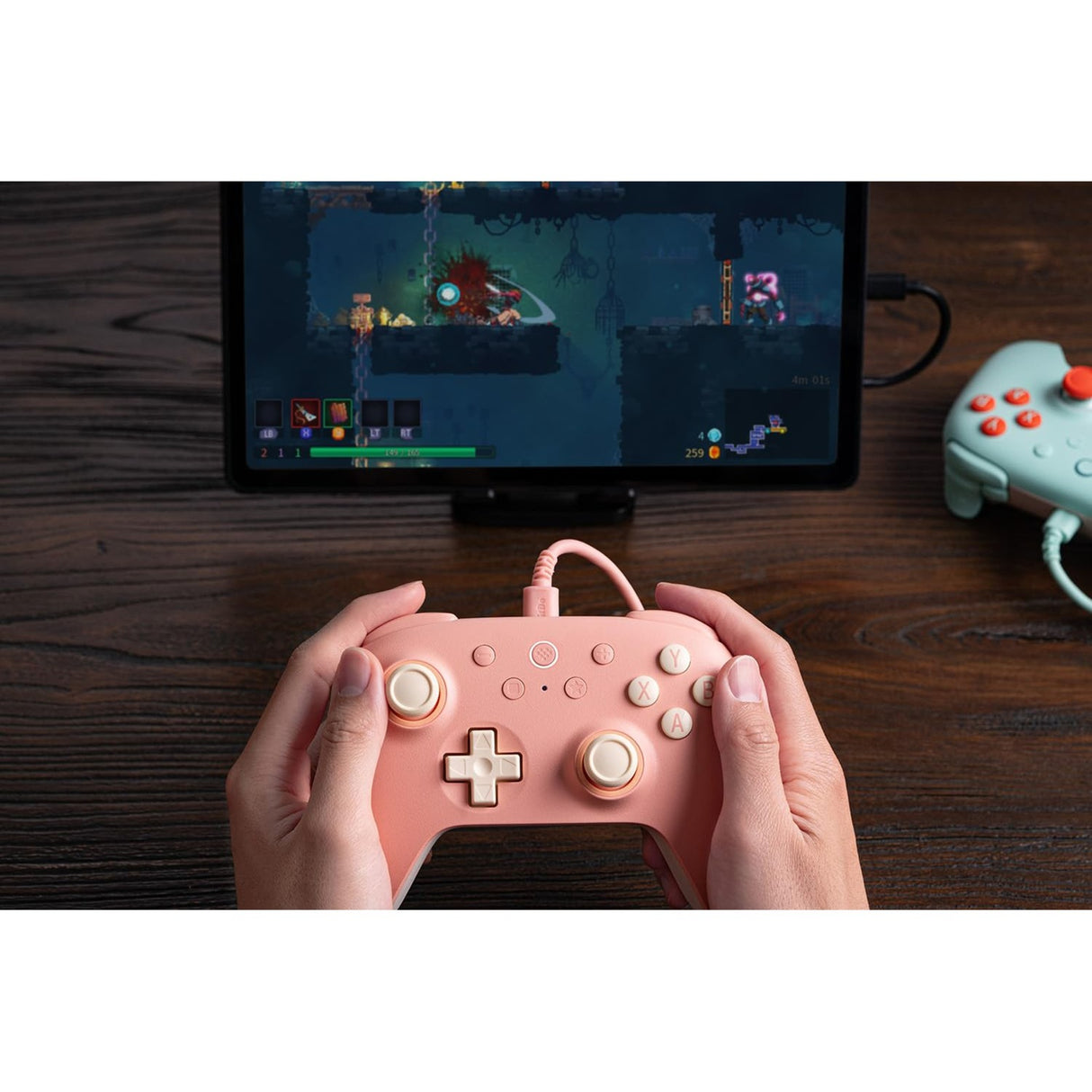 8bitdo último 2c con cable