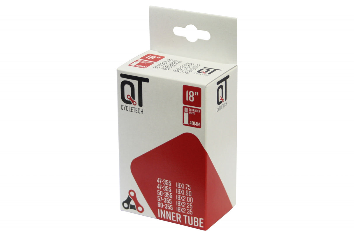 Qtcycletech Qt inner tube av5 18x1.75 2.35 47 60-355 av 40 mm 2217345