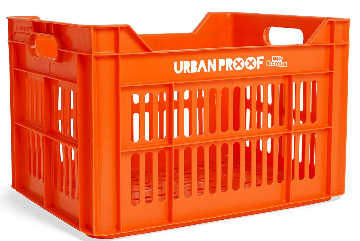 Urban Proof Bicycle Crate Recycled Plastic 30L Orange 40x30x25 cm