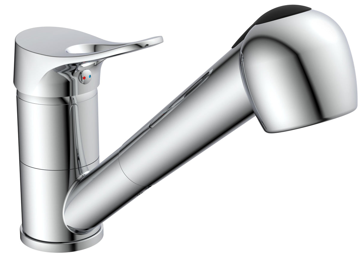 Eisl Verona Küchenarmatur mit ausziehbarem Auslauf, chromfarben