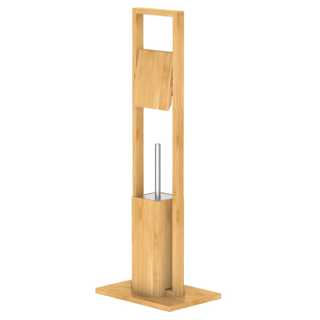 EISL EISL EISBLO TIENO DE INIOOLEN Soporte de cepillo para el inodoro 30x21x82 cm de bambú