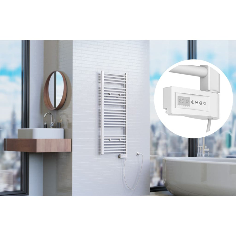 Radiateur de salle de bain EISL avec minuterie 120x50x15 cm blanc
