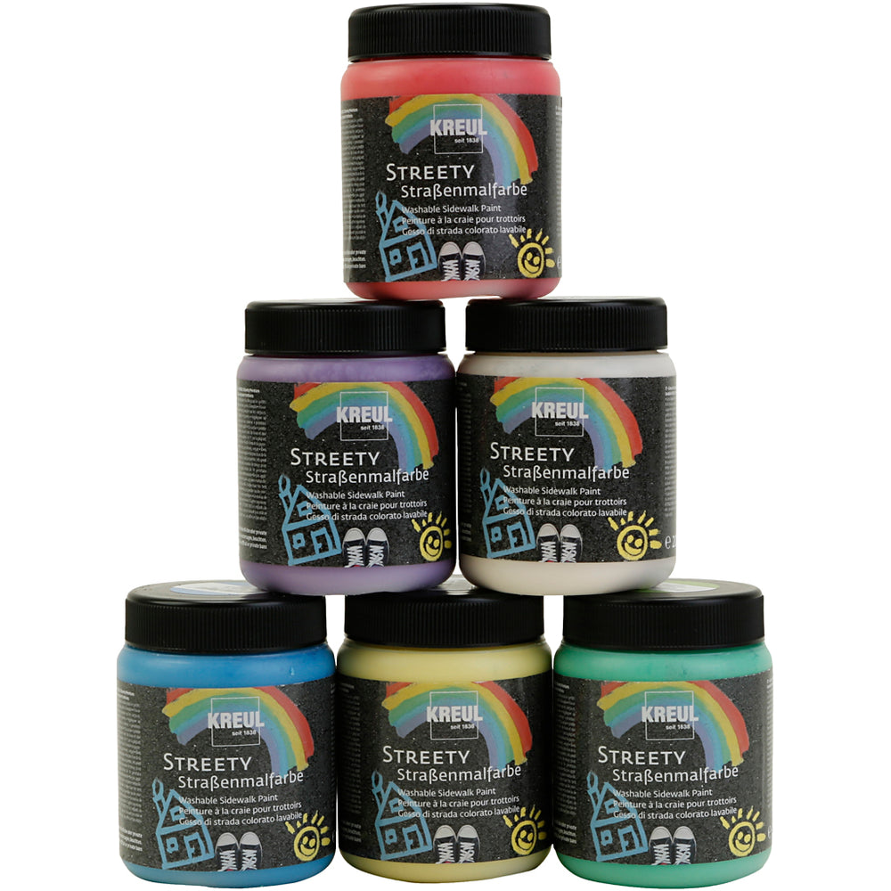 Sidewalk chalk paint, 6x200 ml 1 box