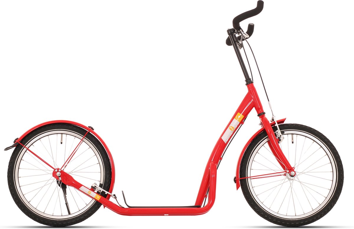 Bikefun scooter bike-2-go 20 inch with v-brake - red