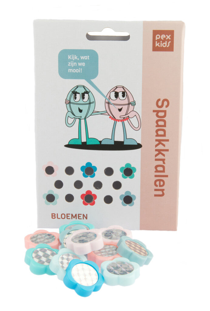 Bicycle enrage des perles de fleurs de pexkid triées à 4 couleurs (12 pièces sur la carte)