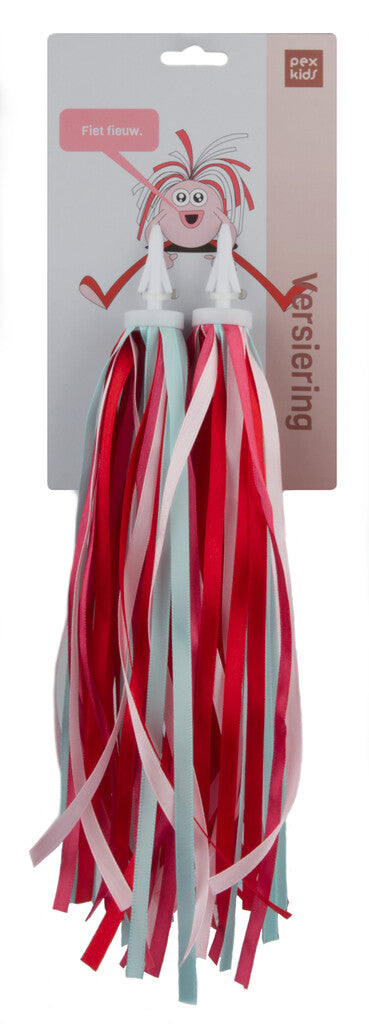 Pexkids Bicycle Fun - Safe og Crazy! Assorti Pink Håndter streamere