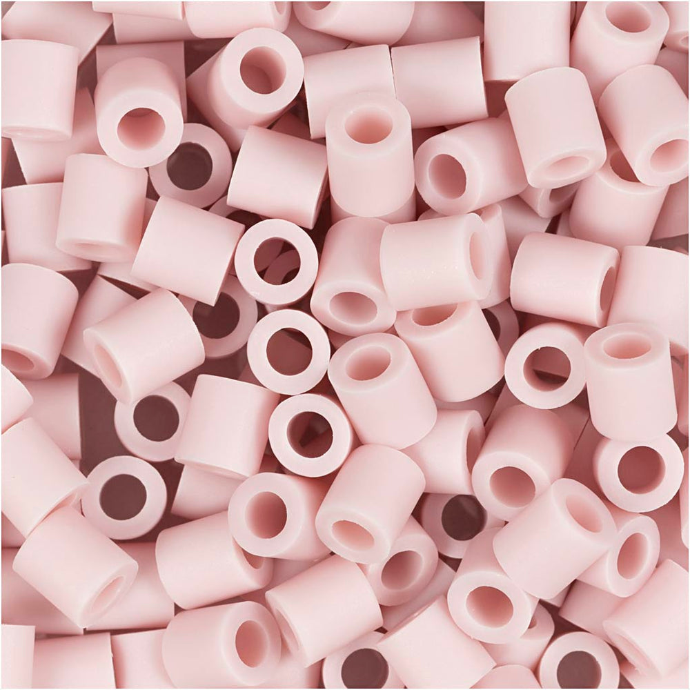 Nabbi biobeads, size 5x5 mm, hole size 2.5 mm, medium, light pink, 1000 pieces 1 box