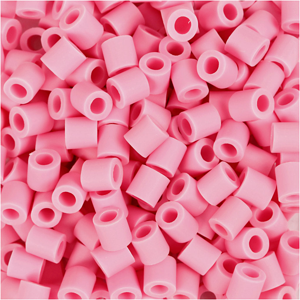 Nabbi biobeads, size 5x5 mm, hole size 2.5 mm, medium, pink, 3000 pieces 1 box