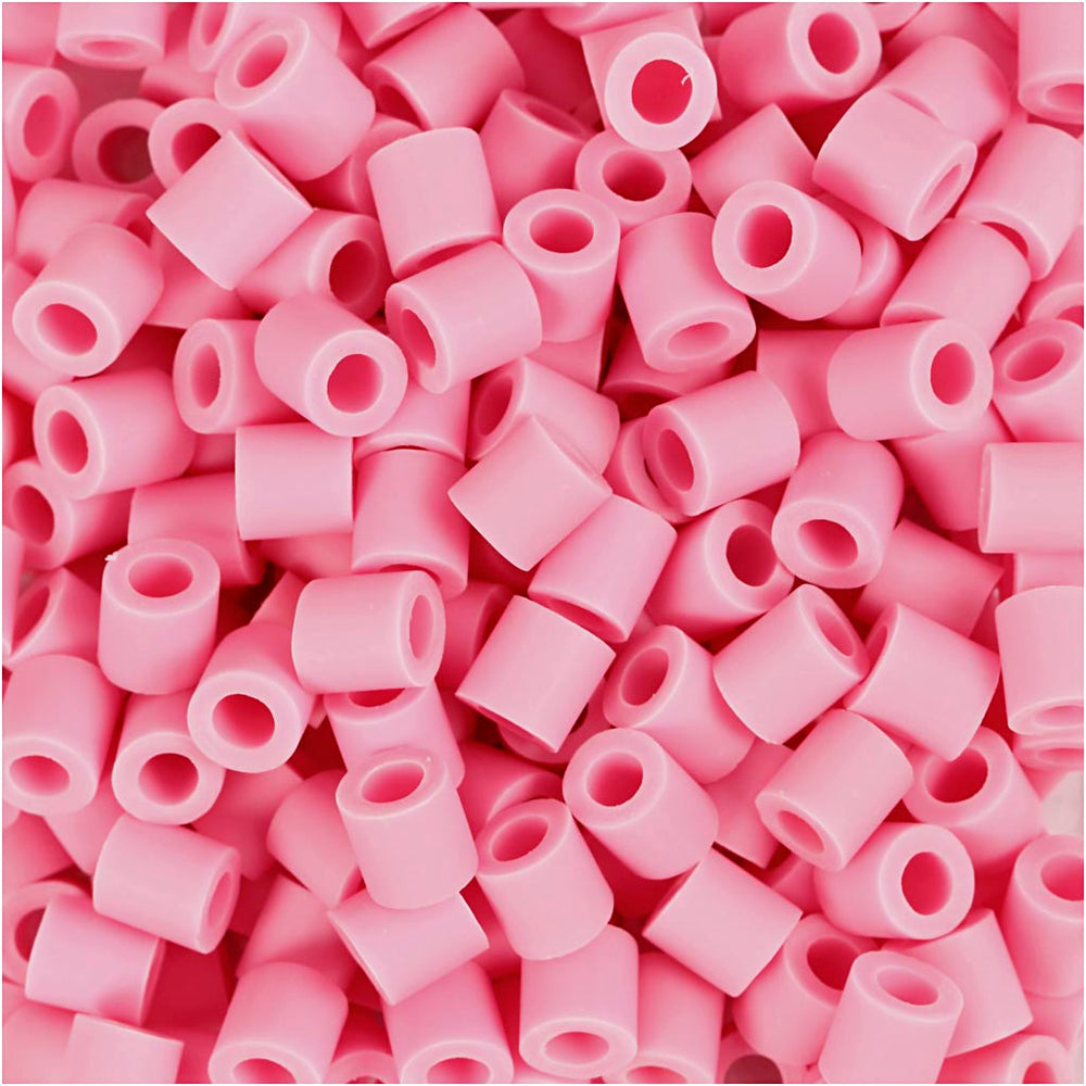 Nabbi biobeads, size 5x5 mm, hole size 2.5 mm, medium, pink, 1000 pieces 1 box