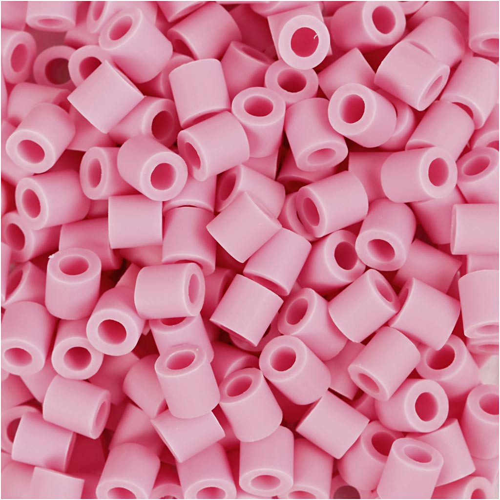 Nabbi biobeads, size 5x5 mm, hole size 2.5 mm, medium, pink, 1000 pieces 1 box