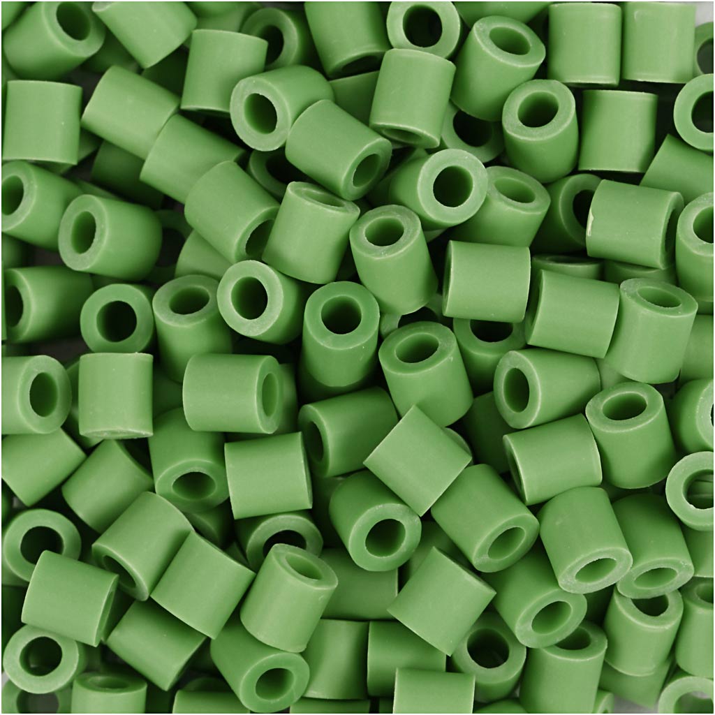 Nabbi biobeads van , afm 5x5 mm, gatgrootte 2.5 mm, medium, groen, 1000 stuk 1 doos