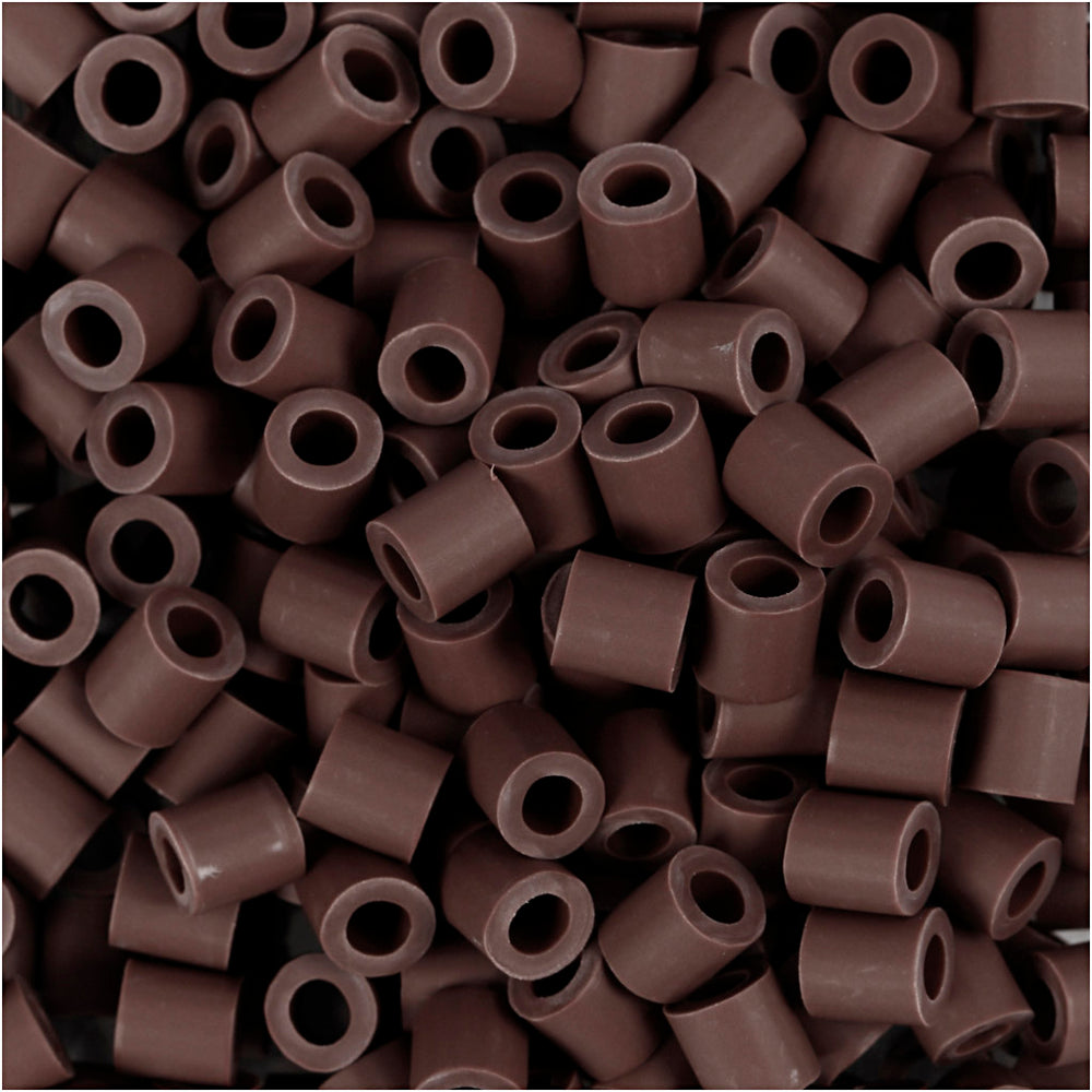 Nabbi biobeads, size 5x5 mm, hole size 2.5 mm, medium, brown, 3000 pieces 1 box