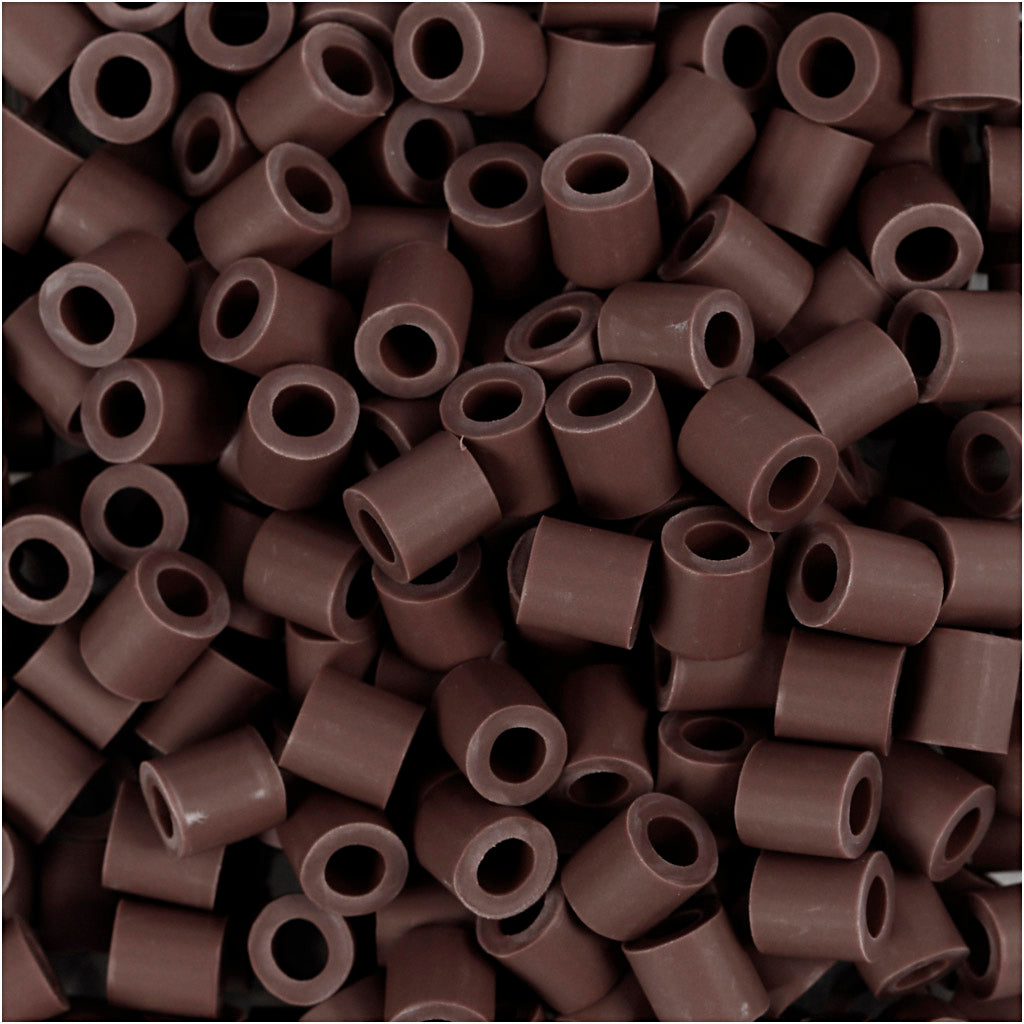 Nabbi biobeads, size 5x5 mm, hole size 2.5 mm, medium, brown, 3000 pieces 1 box