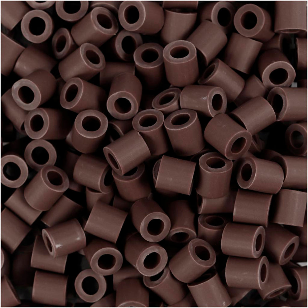 Nabbi biobeads, size 5x5 mm, hole size 2.5 mm, medium, brown, 1000 pieces 1 box