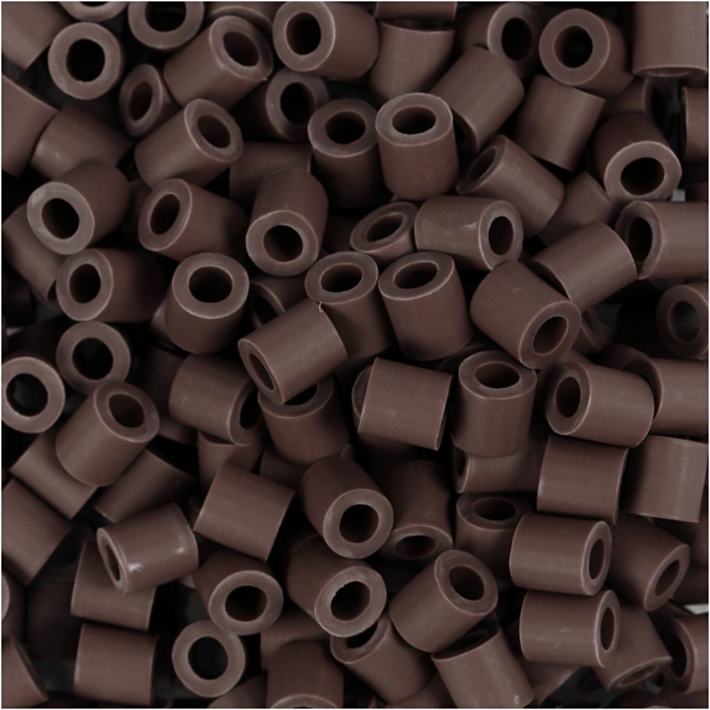 Nabbi biobeads, size 5x5 mm, hole size 2.5 mm, medium, brown, 1000 pieces 1 box