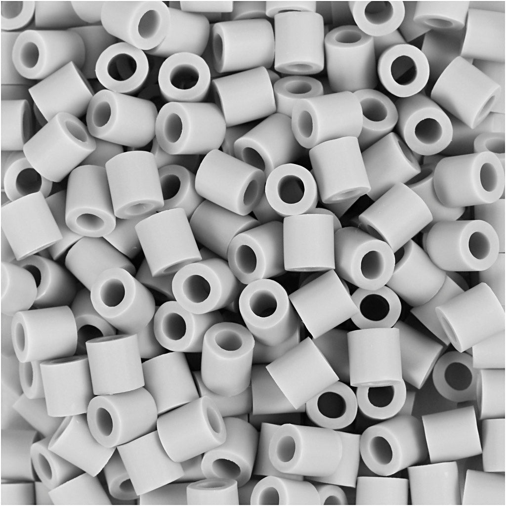 Nabbi biobeads van , afm 5x5 mm, gatgrootte 2.5 mm, medium, grijs, 3000 stuk 1 doos