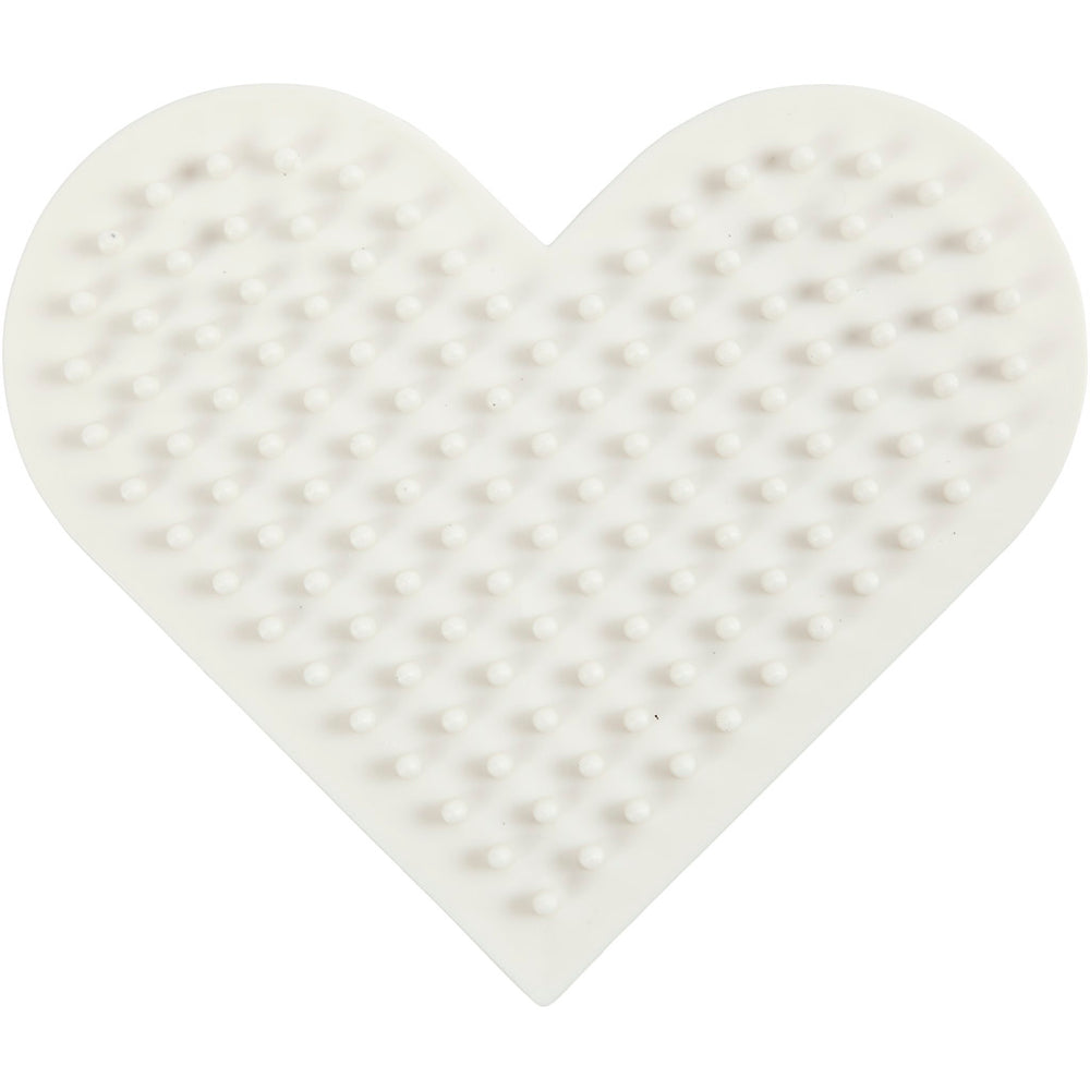 Nabbi biobeads base plate, small heart, size 7x8.5 cm, medium, 1 piece