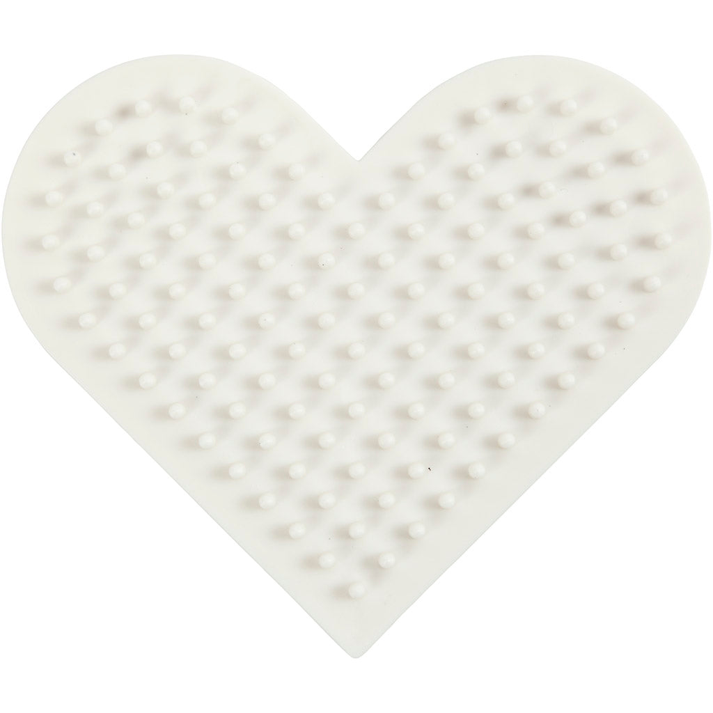 Nabbi biobeads base plate, small heart, size 7x8.5 cm, medium, 1 piece
