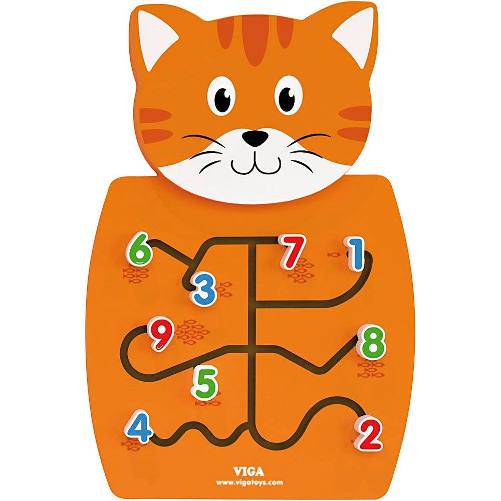 Viga activity board, cat, size 36x55x4.5 cm, 1 piece