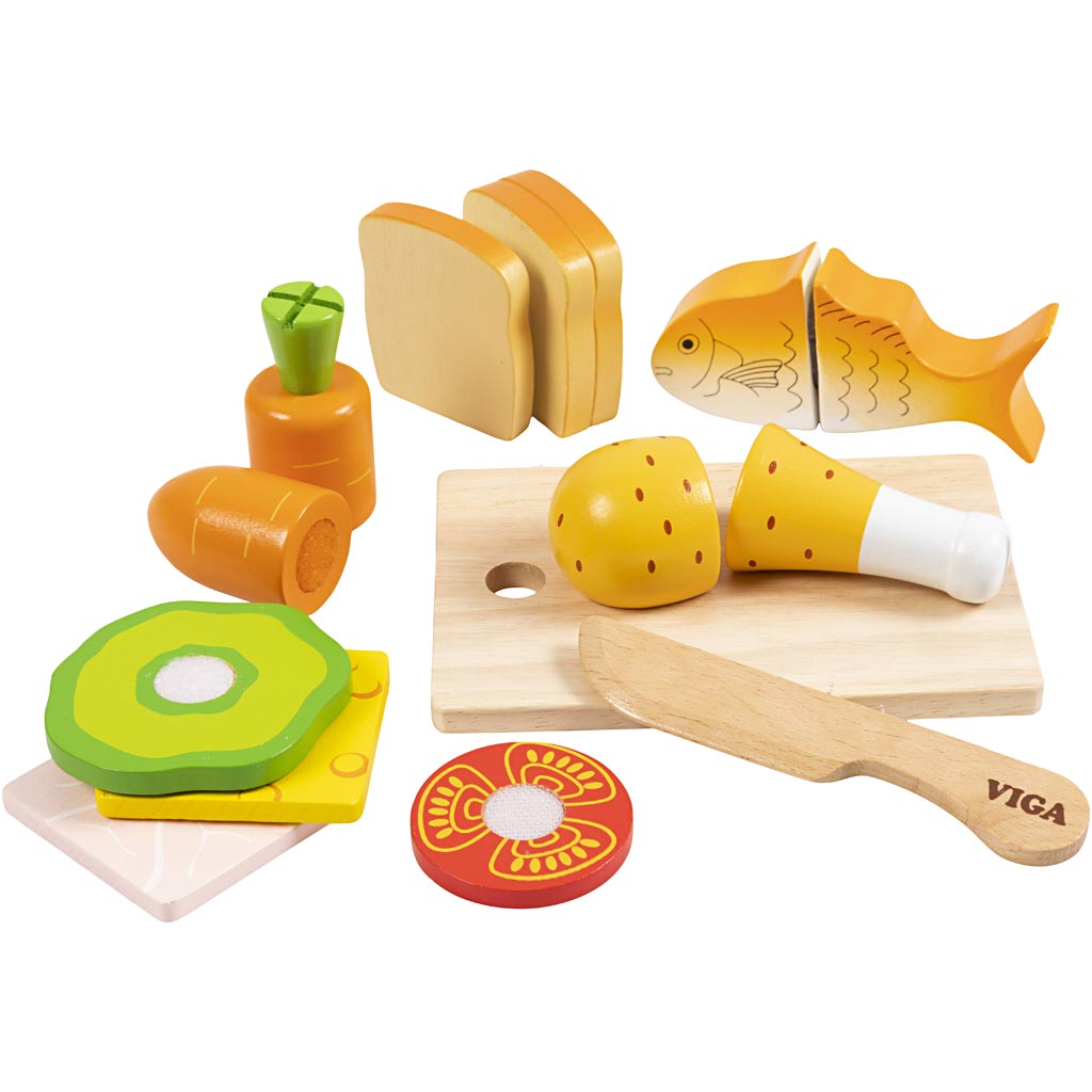 Viga sliceable food for the lunch box, 17 pieces 1 set