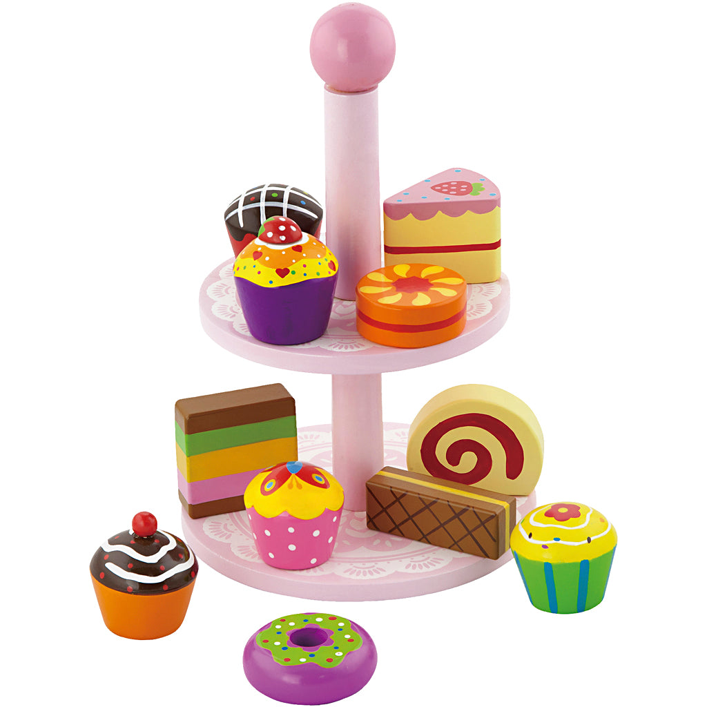 Viga cupcakes with cake stand, size 25.5 cm, 1 set