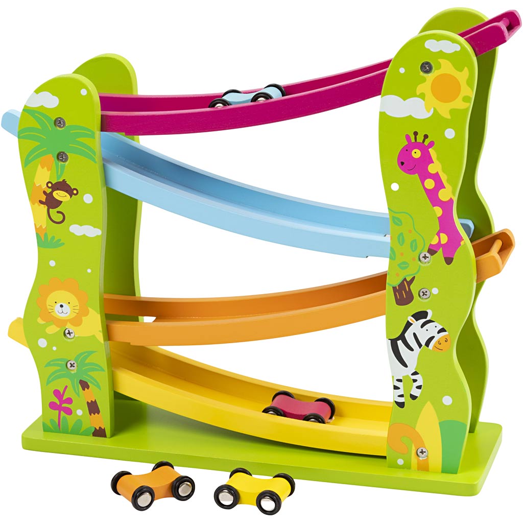 Viga road for toy cars, size 37x35x10 cm, 1 piece