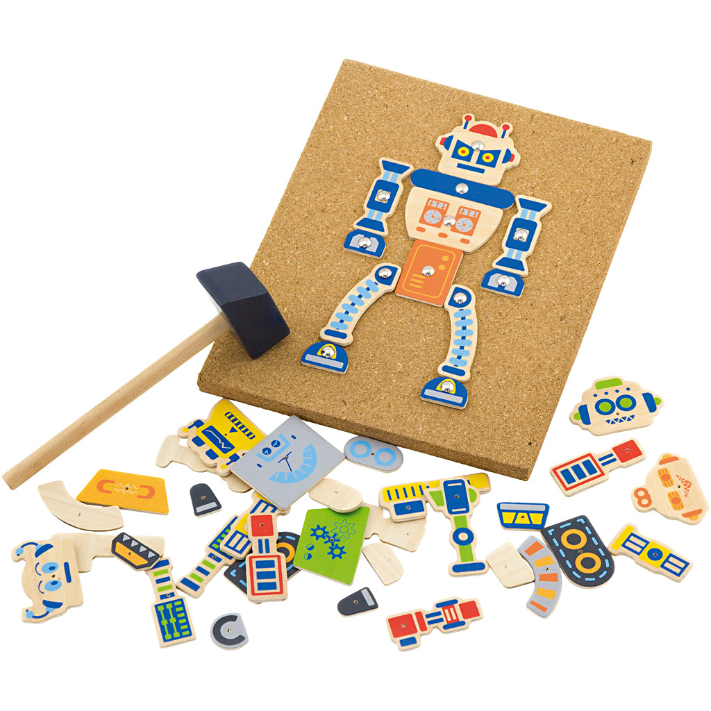 Viga hammer mosaic set, robot, size 23x18 cm, 1 piece