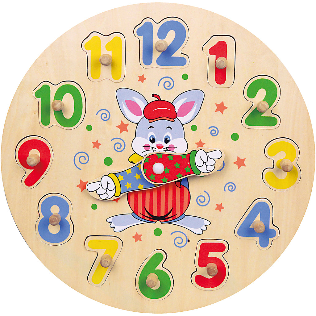 Viga clock puzzle, d 30 cm, 12 parts, 1 piece