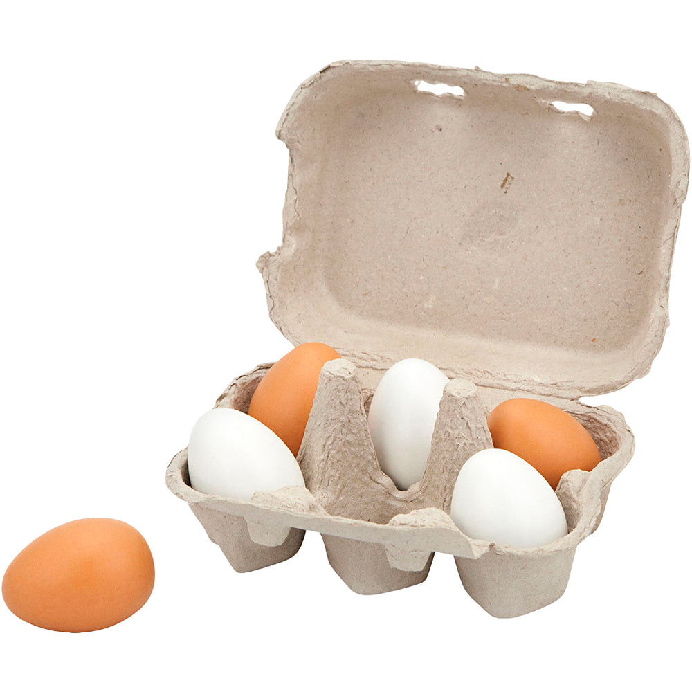 Viga wooden eggs, 6 parts 1 piece