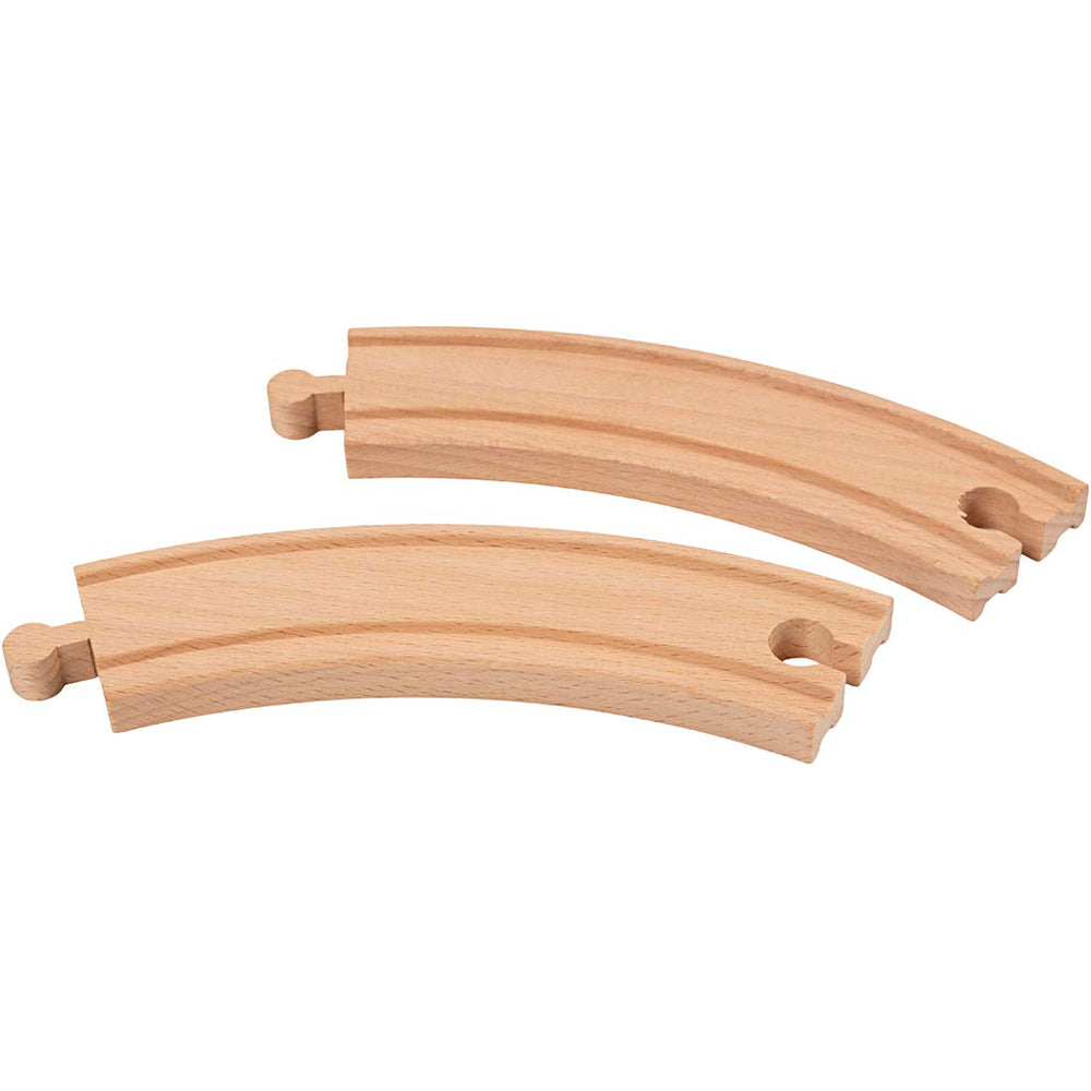 Viga railway, long curve, l: 15.8 cm, 4 pieces 1 box