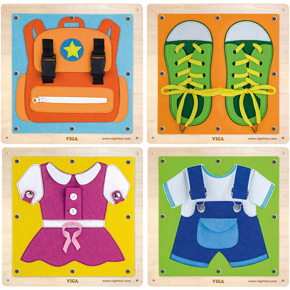 Viga dress-up game, size 44x44 cm, 4 parts, 1 set