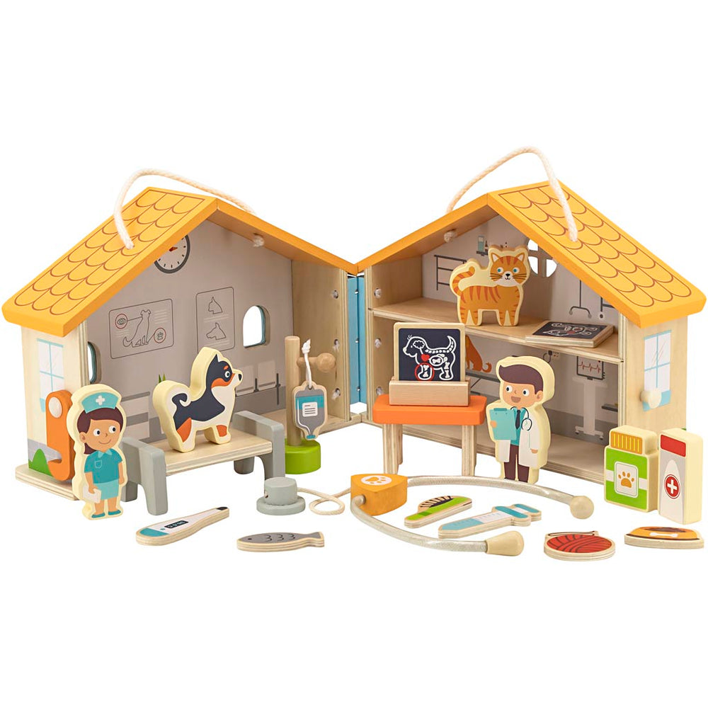 Viga Animal Hospital, height 17 cm, width 22 cm, width 12 cm, 19 pieces, 1 box