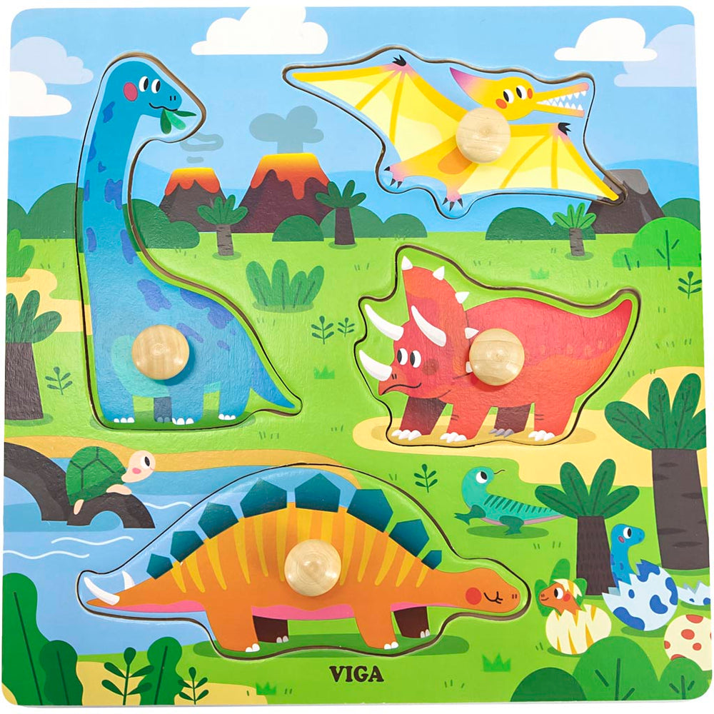 Viga puzzle with knobs, h: 26 mm, l: 22 cm, w: 22 cm, 1 piece