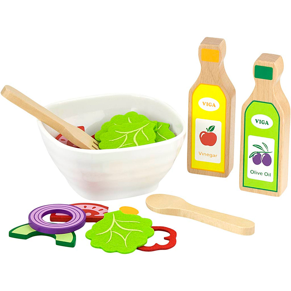 Viga salad set, height 65 mm, length 42 cm, width 24 cm, 36 pieces, 1 box