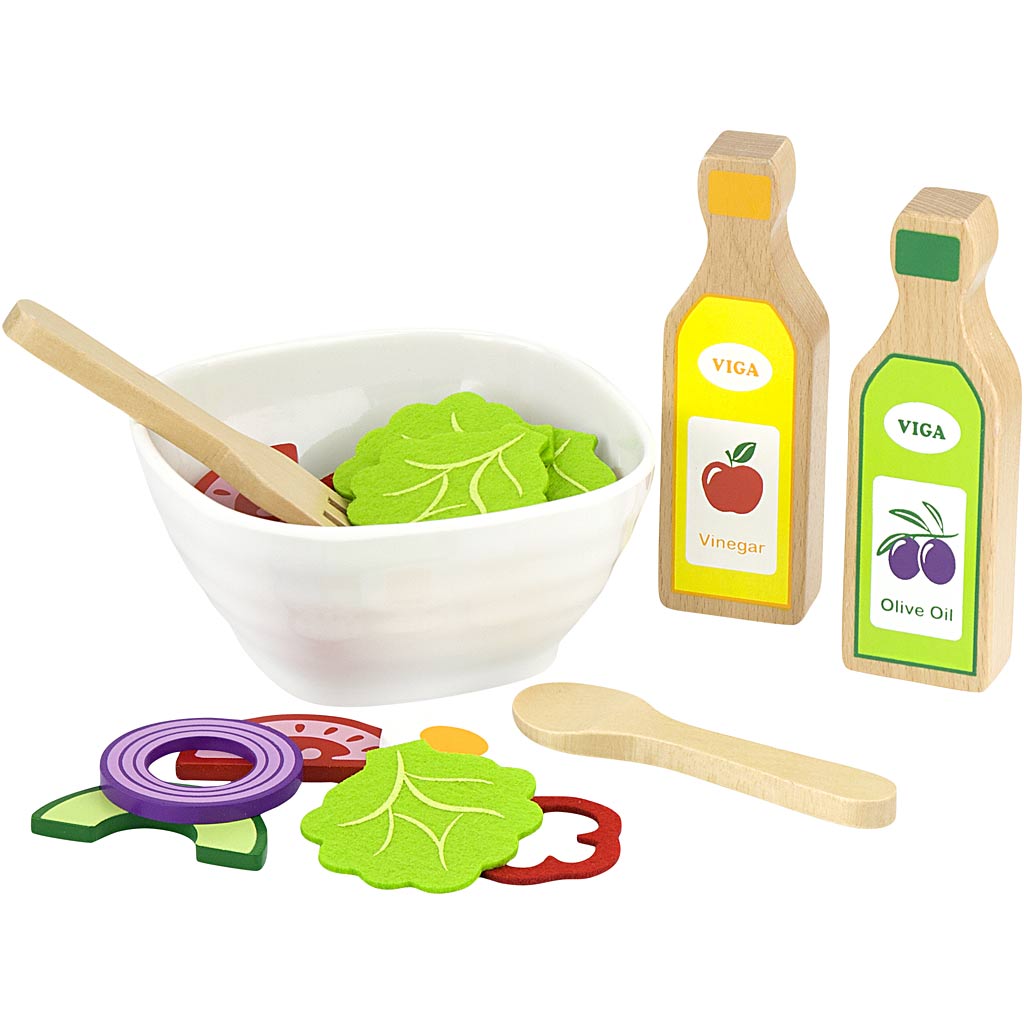 Viga salad set, height 65 mm, length 42 cm, width 24 cm, 36 pieces, 1 box