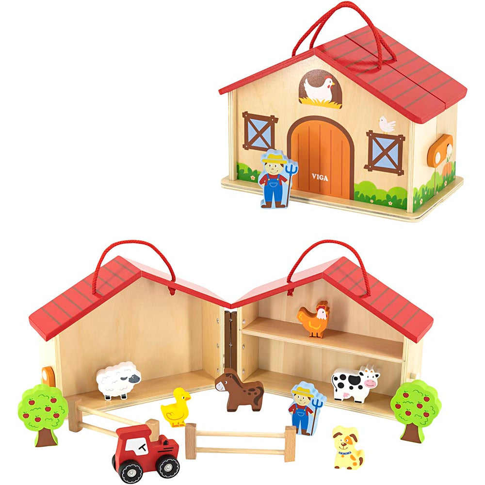 Viga farm set, h: 13 cm, l: 23 cm, w: 17 cm, 1 piece