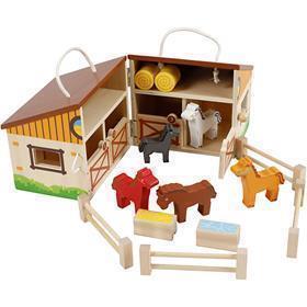 Viga toy horse stable, dimensions 24.5 x 16.5 x 15 cm, 1 box