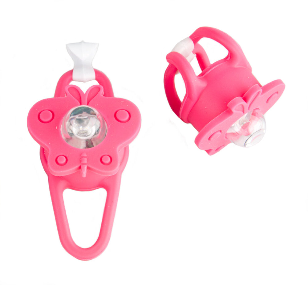 Pexkids LED butterfly light set with silicone strap - red