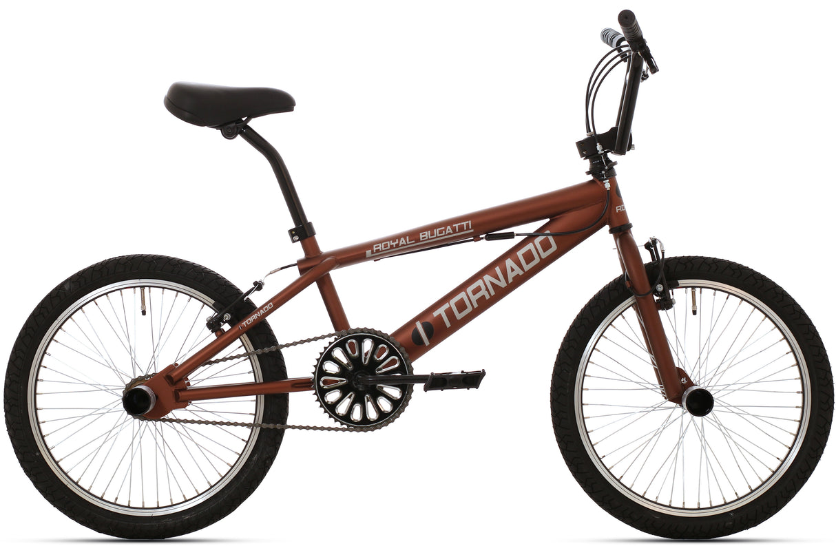 Royal Freestyle BMX 20 Bugatti - Mørkebrune Matt Black med svarte dekk