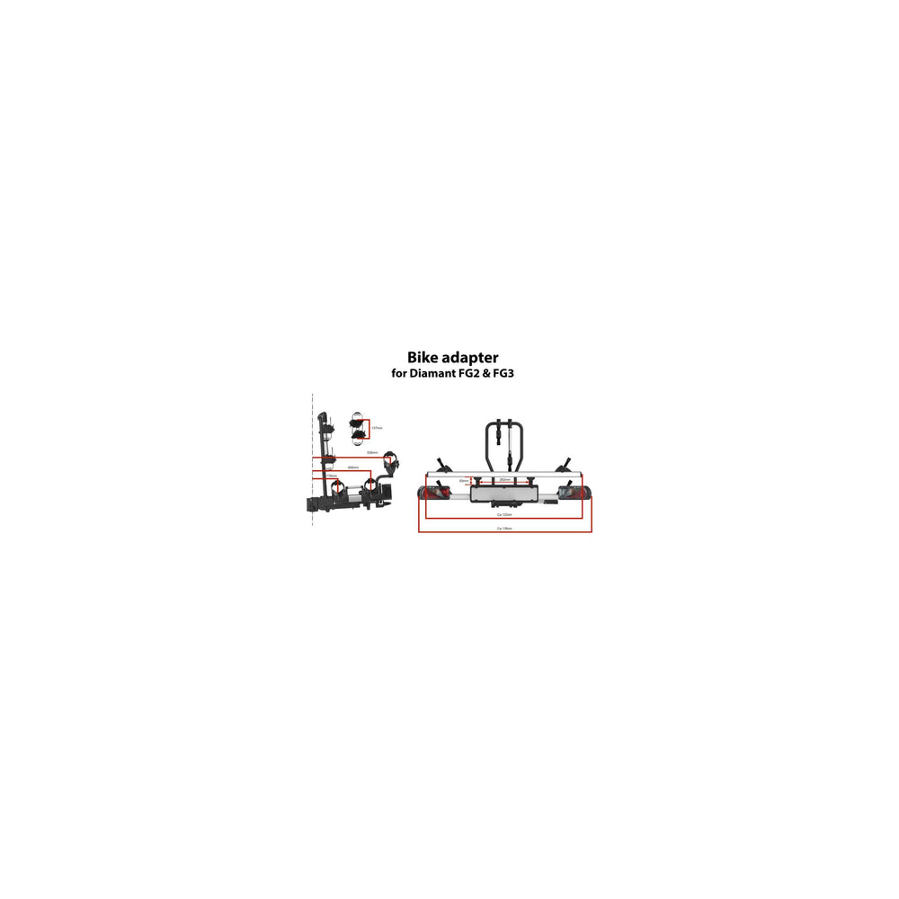 Portabiciclette per gancio di traino Pro-User Pro User Diamond FG2 nm 2 biciclette