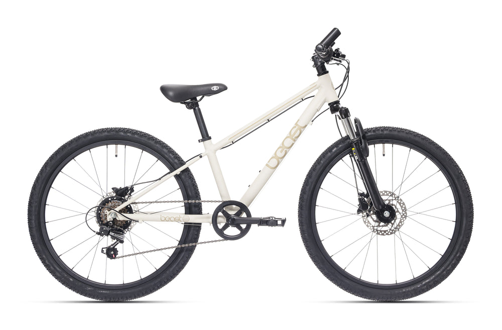 Bikefun children's bike beast 24 inch with Shimano 6 gears and disc brakes - pebble gray
