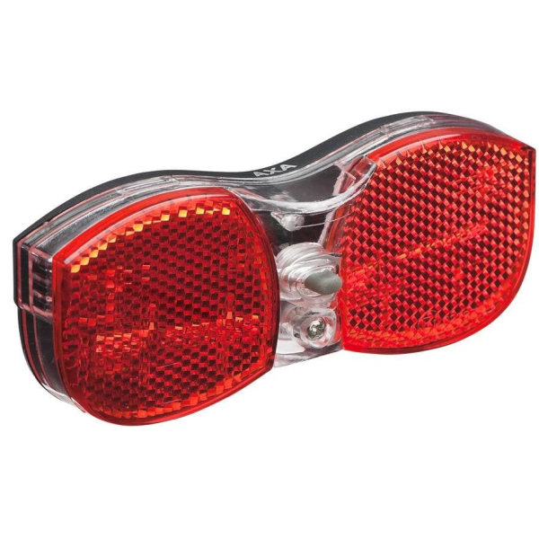 Axa City Rear carrier tail light on batteries 80 mm mounting (on card)
