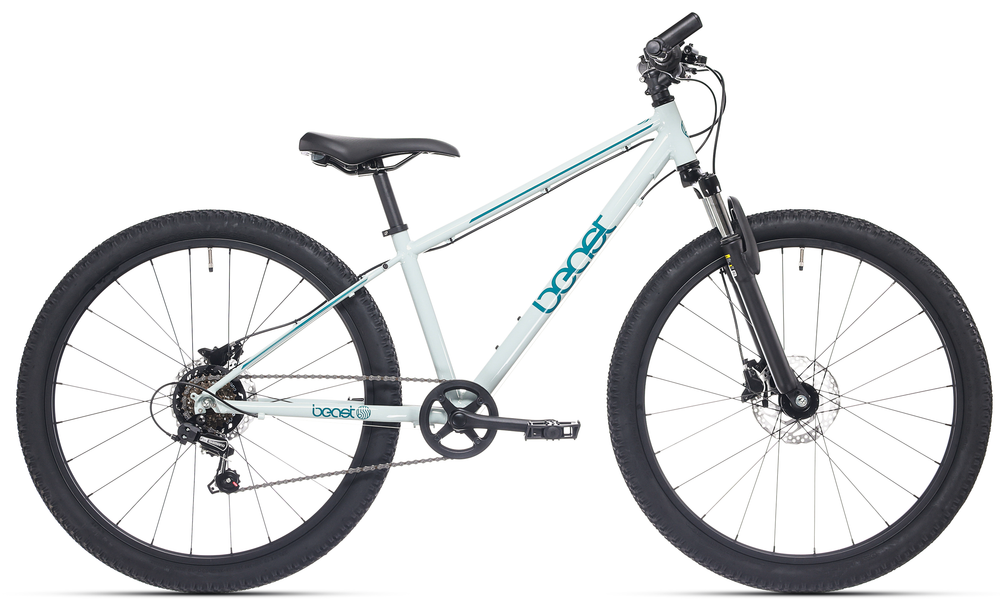 Bicicleta infantil Bikefun Beast de 26 pulgadas con Shimano 6 velocidades y frenos de disco - Seagrass