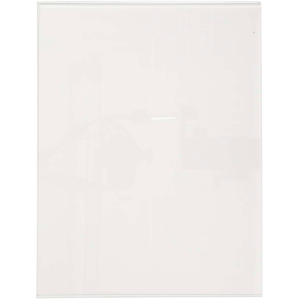 Shield holder, h: 420 mm, w: 320 mm, transparent, 1 piece