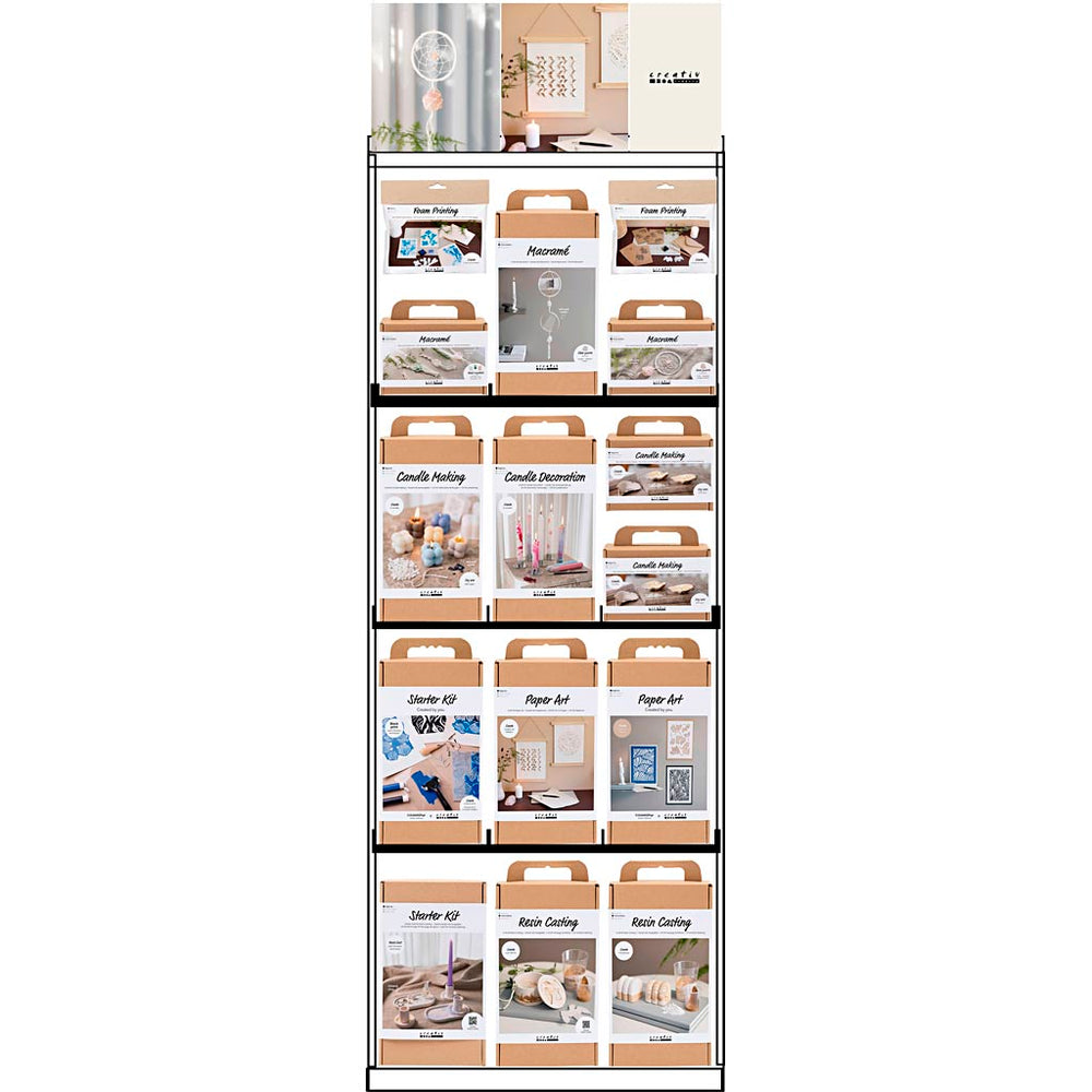 Creativ Company floor display, assembled, hero zen balance, adult, h: 1580 mm, l: 600 mm, w: 400 mm, 83 units 1 piece