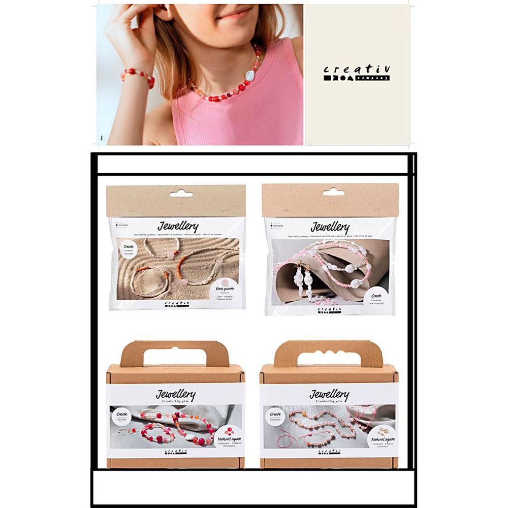 Creativ company small counter display, category: jewelry, agate and crystals, children and adults, 48 units per piece